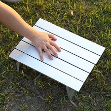 Beach Table Portable Ultralight Aluminum Folding Beach Table with Solid for Easy