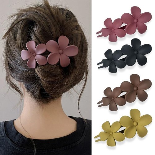 Matte flower hair clips small - clips,