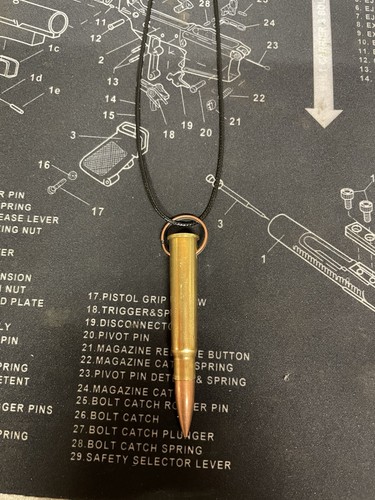 Bullet necklace 303 caliber - bullet, .303