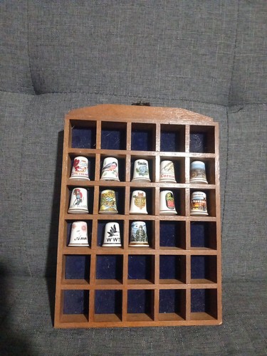 Thimble display case - and, 13