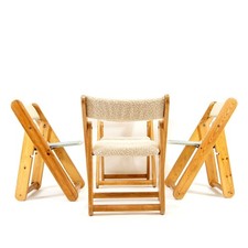 4 Retro Vintage Pine Dining