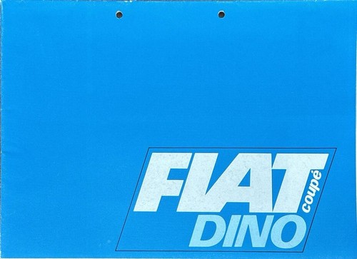 Fiat dino coupe - dino, brochure