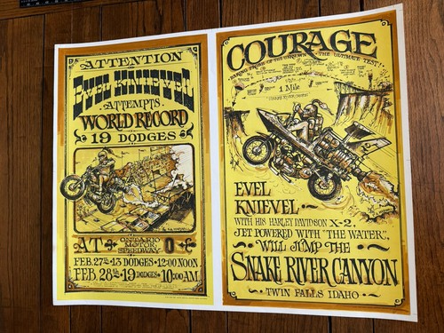 Evel knievel poster original - knievel,