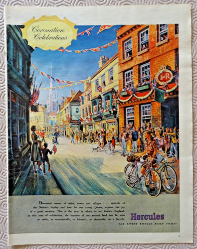 1953 hercules bicycles advert - 1953,