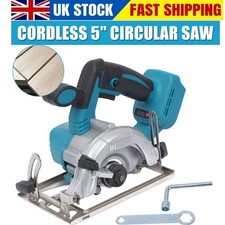 For Makita 18V Battery 5" Cordless Circular Saw 125mm Brushless Wood Tile Saw UK