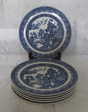 6 Vintage Wedgwood Willow