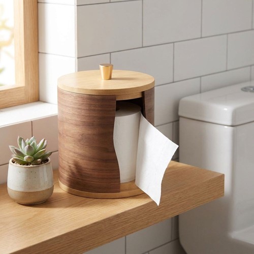 1pc wooden toilet tissue - 1pc,