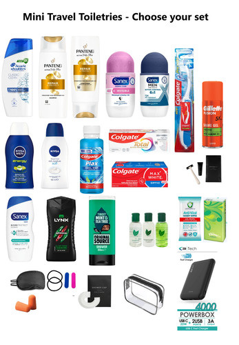 Mini travel toiletries plane - travel,