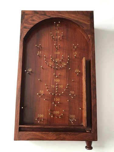 Vintage style wooden pinball - vintage,