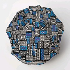 Western Plains Trading Co. Long Sleeve Button Up Aztec Western Shirt XL