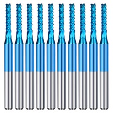 10/20x Carbide End Mill Engraving Bit 3.175mm Shank 0.5-1.8mm PCB Milling Cutter