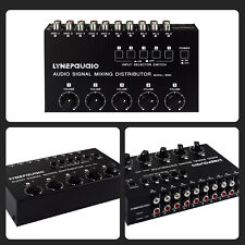 5-IN-5-OUT Passive Amplifier Selector Audio Splitter Stereo Audio Switcher NEW