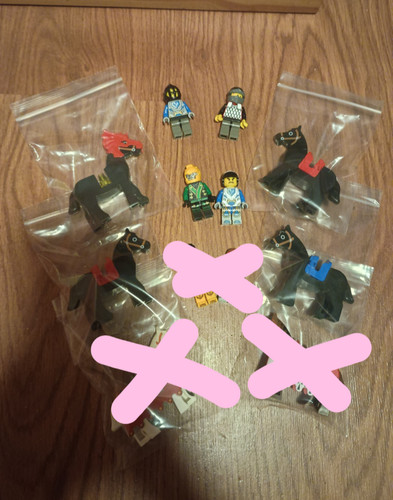 Lego character and horse - lego,