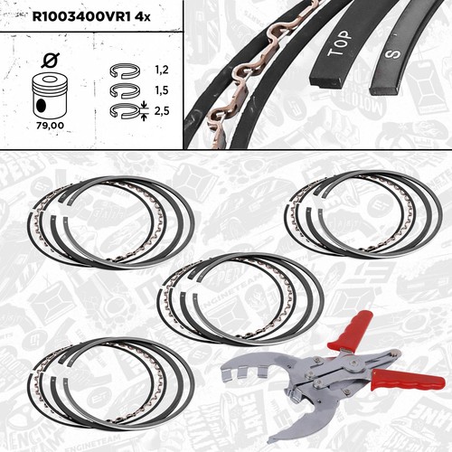 Piston ring set - set, vauxhall
