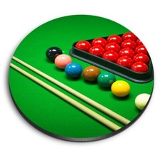 Round MDF Magnets - Snooker