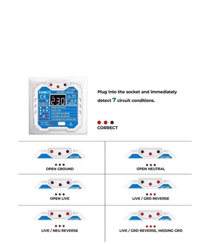 Kaiweets ht106e socket tester - kaiweets,