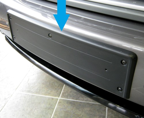 Front number plate - , plinth