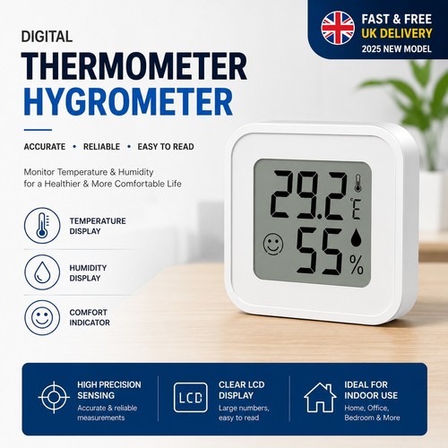 Digital thermometer hygrometer - digital,