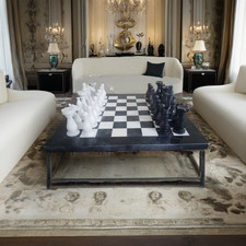 Handmade Black & White Marble