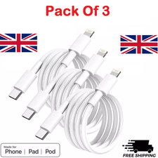 3-Pack Fast Charging USB-C PD Charger Cable for iPhone 14 13 12 11 Pro XR XS Max