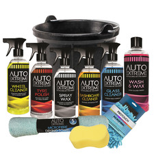 10pcs Car Cleaning Kit Wash Wax Kit, Valet , Drying Towel, Bucket With Sponge