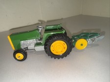 Britains Model 9435 Massey Ferguson 595 Tractor & 3 Furrow Plough Yellow & Green
