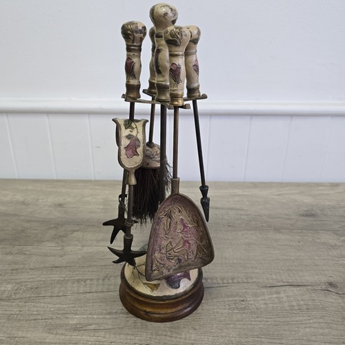 Vintage solid brass enamel - solid, &