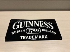 GUINNESS 1759 Dublin, Ireland Trademark Metal Beer Sign, 7" x 14"