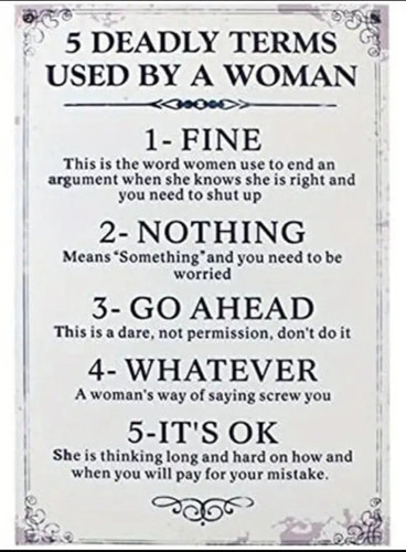 Funny deadly terms used - terms, by