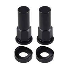Rim Lock Nut Bolt Set Black