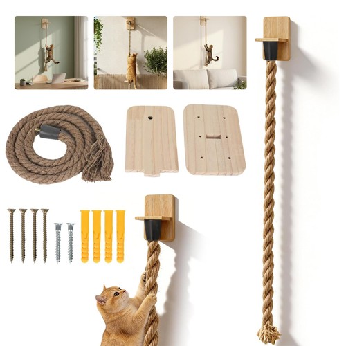 Wall mount sisal cat scratcher - wall,