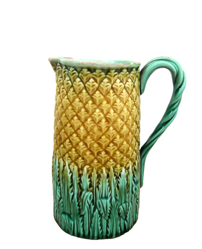 Antique majolica pineapple - majolica,