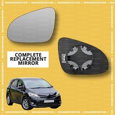 LHS Left side for Toyota Verso 2013-2018 heated wing door mirror glass