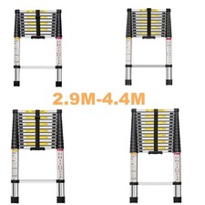 2.9M/3.2M/3.8M/4.4M Stainless Steel Extension Ladder Collapsible Loft Ladder