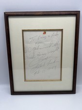 Muhammad Ali 1969 Framed Signed Piece With COA