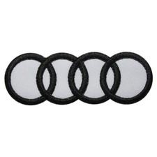 Audi MotorCar Brand Logo Patch Iron On Patch Sew On Embroidered Patch