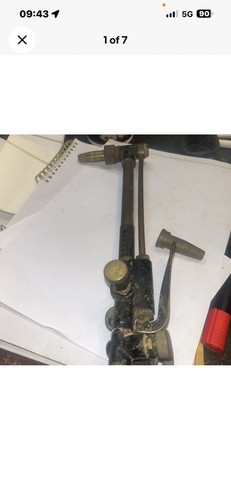 Vintage brass cutting torch - cutting,