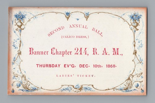 1868 brooklyn masonic - brooklyn, ball