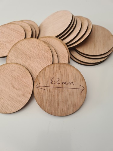 Wooden circle disk - wooden, craft