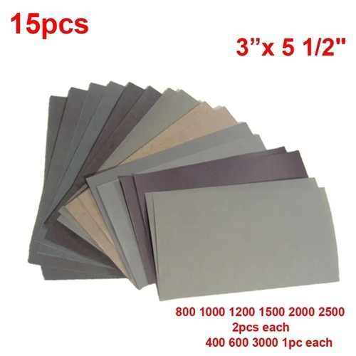 15pcs wet and dry - wet, paper