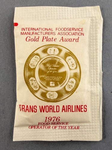 Twa gold plate award - plate, airline