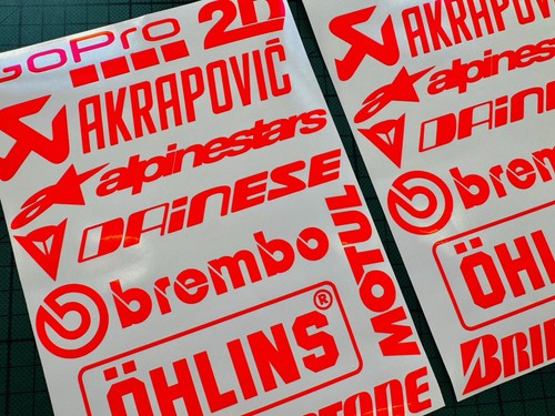 Decal set race sponsors - set,