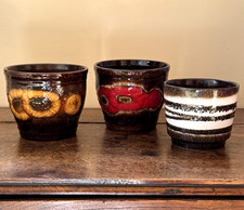 Set 3 West German Plant Pot