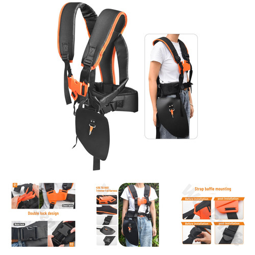 String trimmer harness padded - string,