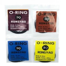 4 Pack  Set Watch Gasket 0.5mm/0.6mm/0.7mm/0.8mm O-Ring Waterproof Rubbe.