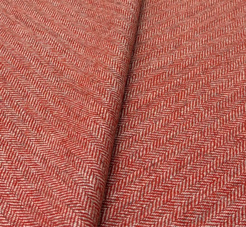 Red herringbone chevron - chevron, wool