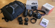 Canon EOS 60D 18.0MP Digital SLR Camera, with three lenses, bag and accesseries
