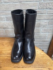 Harley-Davidson Men's Boots Black Leather Size 10M Waterproof Zipper Biker 95353