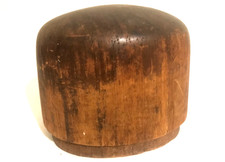 Antique Wooden Millinery Hat