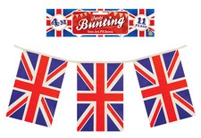 Union Jack 4m Flag Bunting - Party Decoration England Banner PVC Wall Outdoor